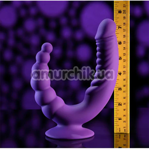 Подвійний вібратор Evolved The Rider, фіолетовий