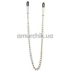 Зажимы для сосков с цепочкой Lucky Bay Nipple Play Metal, серебряные - Фото №1