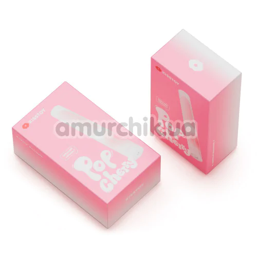 Вибратор с подогревом KissToy Pop Cherry, розовый