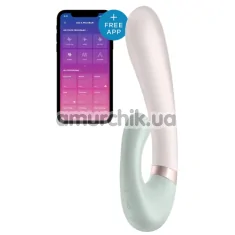 Вібратор з підігрівом Satisfyer Heat Wave, рожево-бірюзовий - Фото №1