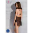 Комплект Passion Free Your Senses Deliena Chemise, чорний: пеньюар + трусики-стрінги - Фото №7
