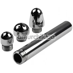 Интимный душ с 3 насадками Toyfa Metal 717113, серебряный  - Фото №1
