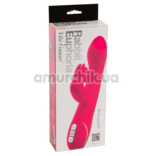 Вибратор Vibe Couture Rabbit Euphoria, розовый