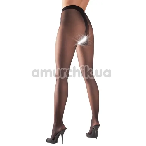 Колготки Cottelli Collection Strumpfhose Ouvert Tights, чёрные - Фото №1
