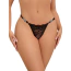 Трусики-стринги Star Night Love Rhinestone Panties, черные - Фото №1