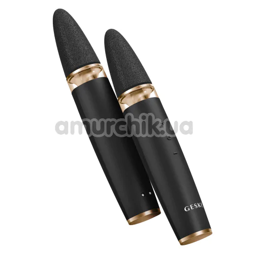 Шлифовальная пилка для стоп с насадками Geske Electric Pumice Foot Smoothing Multi-Pen 8 in 1, черно-золотая