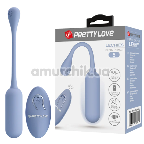 Віброяйце Pretty Love Lechies, блакитне