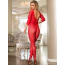 Комбинезон Star Night Circle Net Bodystocking, красный - Фото №9
