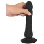 Анальный вибратор с толчками Black Velvets Anal Thruster, черный - Фото №7