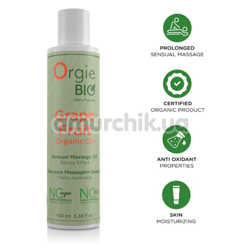 Массажное масло Orgie Bio Grape Fruit Organic Oil, 100 мл