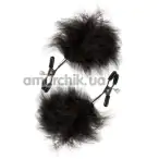 Затискачі для сосків Guilty Pleasure Feathered Nipple Clamps, чорні - Фото №1