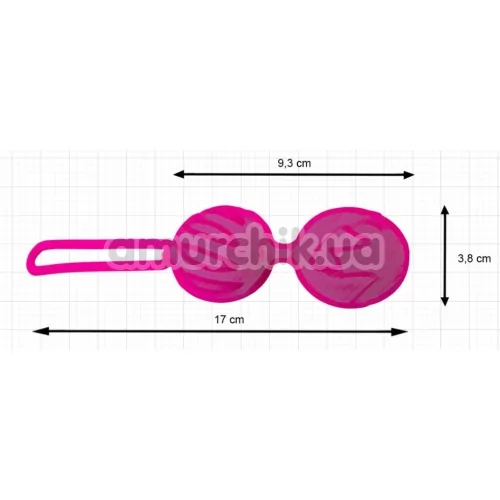 Вагинальные шарики Adrien Lastic Geisha Lastic Balls L, светло-розовые