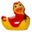 Клиторальный вибратор I Rub My Duckie Red Devil, желтый - Фото №1