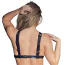 Портупея Zado Fetish Leather Chest Harness, черная - Фото №4
