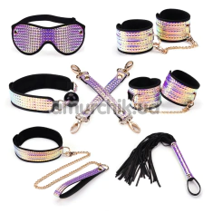 Бондажний набір Liebe Seele Purple Glossy 7pcs Bondage Kit, мультикольоровий - Фото №1