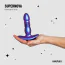 Анальная пробка с вибрацией и толчками Hueman Supernova Thrusting Anal Plug, фиолетовая - Фото №9