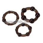 Набор эрекционных колец ST Rubber, черный - Фото №1