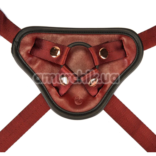 Трусики для страпона Liebe Seele Wine Red Strap-On Harness, бордові