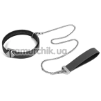 Ошейник с поводком Lockink Tied Collar With Leash Set, черный - Фото №1