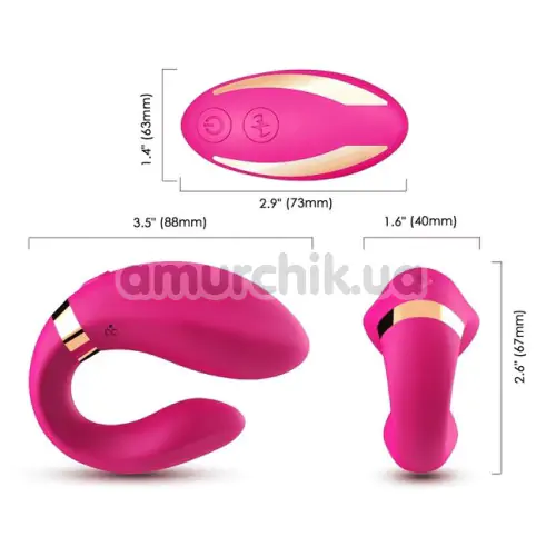 Вібратор Boss Series Couples Vibrator, рожевий
