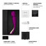 Универсальный массажер Lelo Smart Wand 2 Medium Deep Rose (Лело Смарт Ванд 2), средний розовый - Фото №8