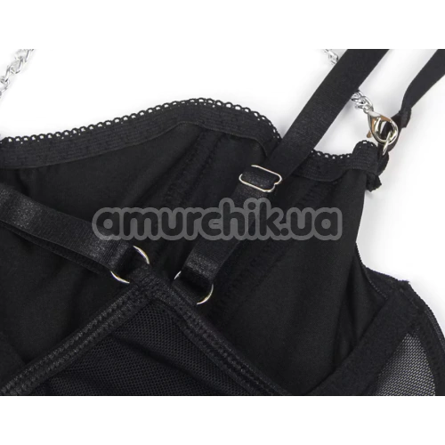 Боди Star Night Collar Chain Mesh Teddy, черное