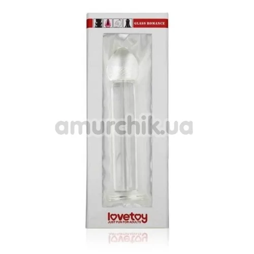 Фалоімітатор LoveToy Glass Romance GS01, прозорий