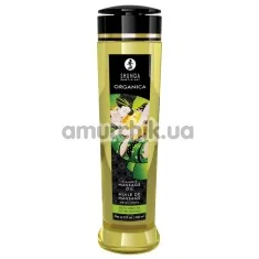 Массажное масло Shunga Organica Kissable Massage Oil Exotic Green Tea - зеленый чай, 240 мл - Фото №1