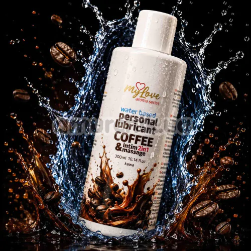 Масажний лубрикант MyLove Aroma Series Personal Lubricant 2in1 Coffee - кава, 300 мл