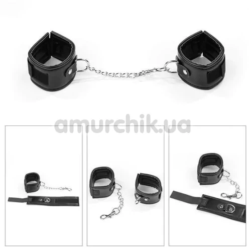 Бондажный набор Deluxe Bondage Kit SM1006, черный
