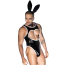 Костюм зайчика JSY Sexy Lingerie 9101, черный: боди + ушки + галстук-бабочка - Фото №2