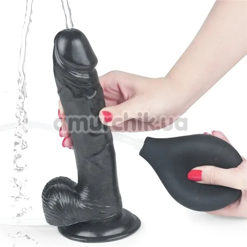 Фаллоимитатор с эякуляцией Squirt Extreme 9, черный