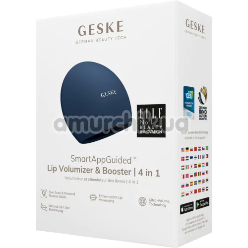 Устройство для увеличения объема губ Geske Lip Volumizer & Booster Big 4 in 1, темно-синее