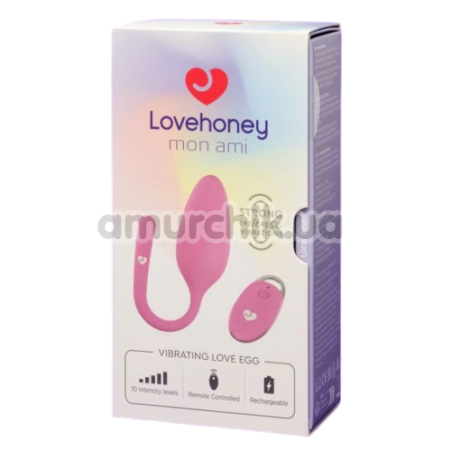 Віброяйце Lovehoney Mon Ami Vibrating Love Egg, рожеве