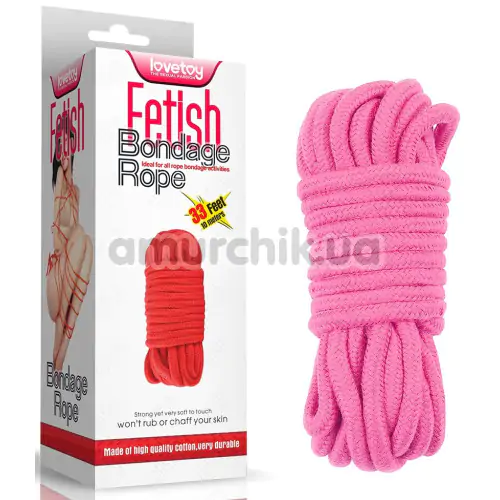 Мотузка Fetish Bondage Rope, рожева
