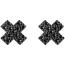 Украшения для сосков Leg Avenue X-Factor Rhinestone Nipple Covers, черные - Фото №1