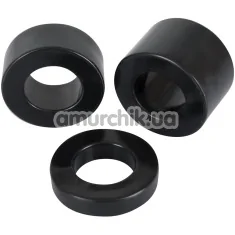 Набір з 3 ерекційних кілець Rebel Men's Gear Ball Stretching Kit, чорний - Фото №1