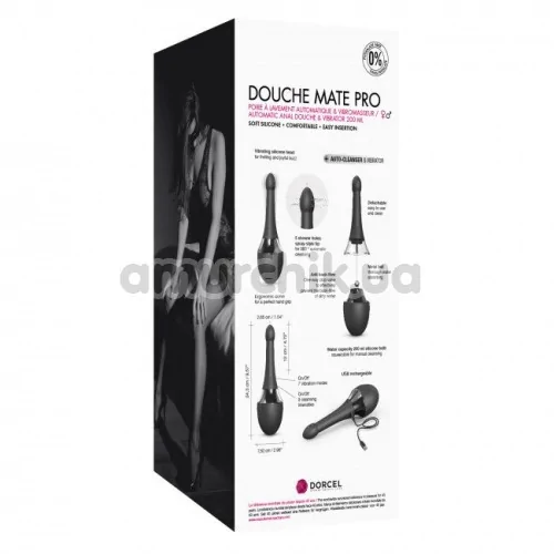 Інтимний душ з вібрацією Dorcel Douche Mate Pro, сірий