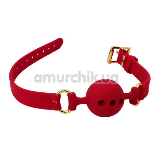 Кляп DS Fetish Silicone Smooth Ball Gag S, красный