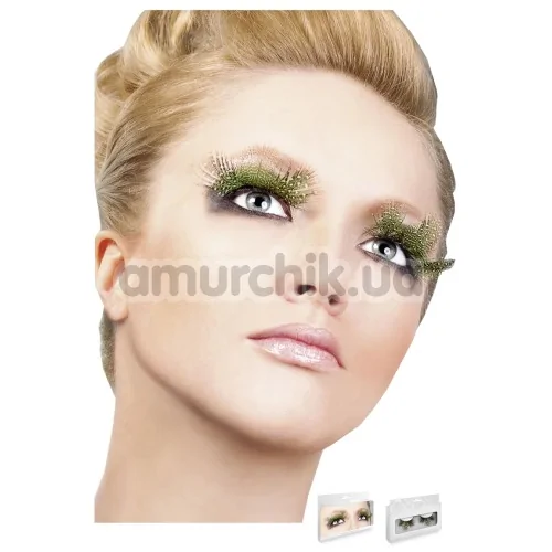 Вії Light Green Feather Eyelashes (модель 629)