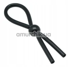 Эрекционное кольцо для члена Timeless Pleasure Noose, черное - Фото №1