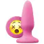 Анальна пробка Mojis WTF Medium, рожева - Фото №1