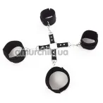 Фіксатори для рук та ніг Art of Sex BDSM Ring Fixation Simple, чорні - Фото №1