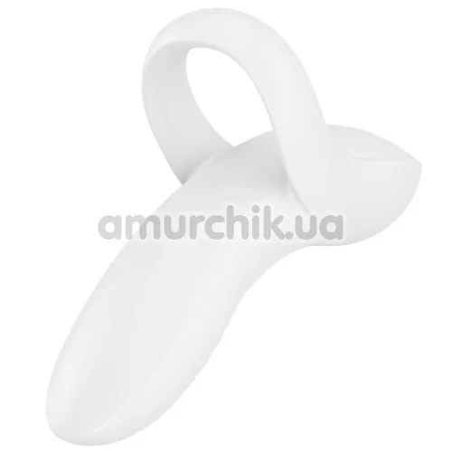 Вібратор на палець Satisfyer Bold Lover, білий - Фото №1