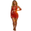 Платье Star Night Secret Garden Rhinestone Mini Dress, красное - Фото №7