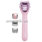 Масажер-ролер для обличчя з мікроголками Geske MicroNeedle Face Roller 9 in 1, світло-рожевий - Фото №1
