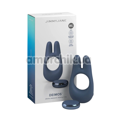 Віброкільце для члена Jimmyjane Deimos, синє