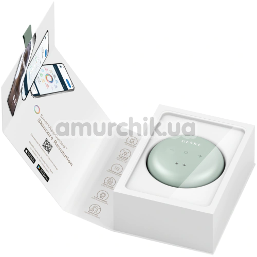 Ультразвуковой массажер для лица и тела Geske Sonic Cool & Warm Face and Body Massager 9 in 1, зеленый