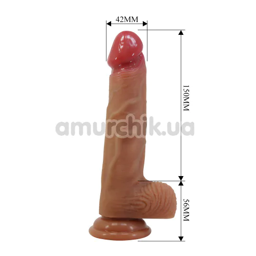 Страпон Pretty Love Harness Briefs Wells 6.3 Dildo, телесный