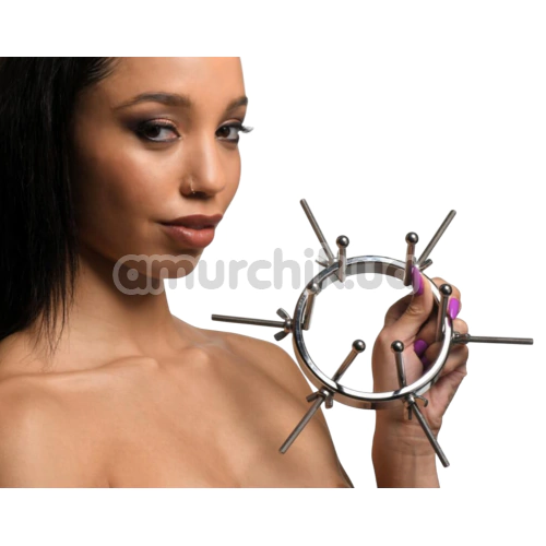 Анальный расширитель Master Series Oculus Stainless Steel Anal Explorer, серебряный